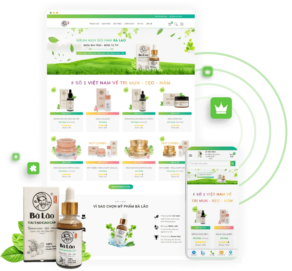 Thiết kế Website Chuyên nghiệp 3 giao dien responsive